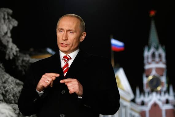 Как снимают поздравление Владимира Путина c Новым годом 